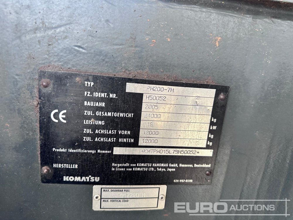 Komatsu PW200-7H - Pelle sur pneus: photos 2 Komatsu PW200-7H - Pelle sur pneus: photos 2