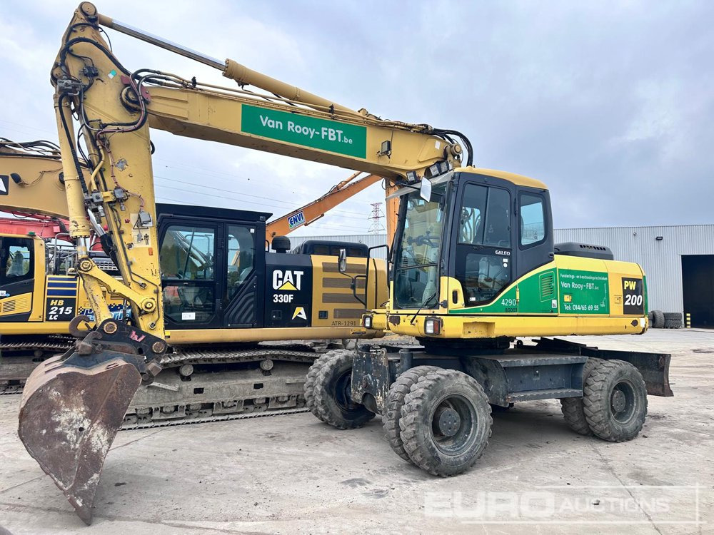 Komatsu PW200-7H - Pelle sur pneus: photos 1 Komatsu PW200-7H - Pelle sur pneus: photos 1