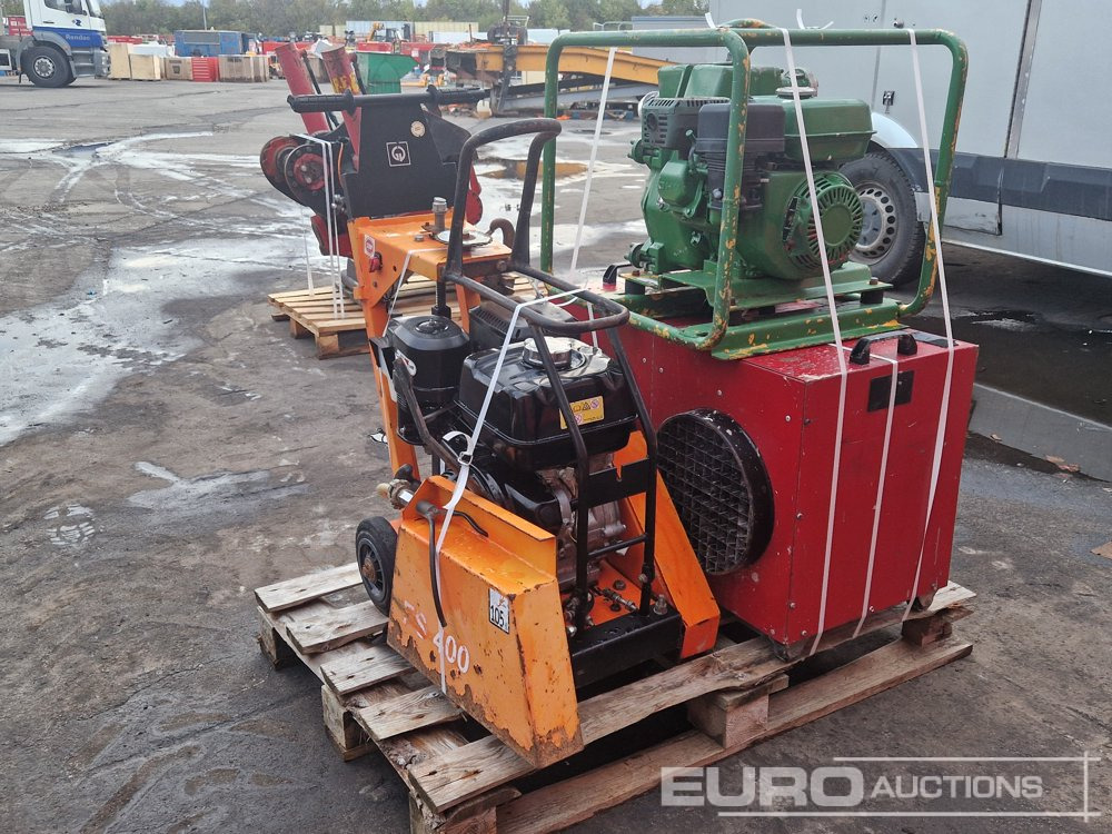 Pallet of Asphalt Saw, Electric Space Heater (2 of) Wacker Water Pump - Réchauffeur de construction: photos 1 Pallet of Asphalt Saw, Electric Space Heater (2 of) Wacker Water Pump - Réchauffeur de construction: photos 1