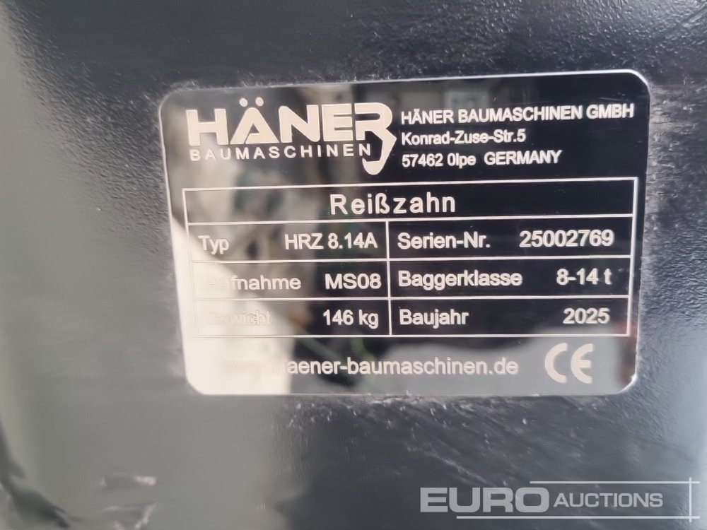 Godet neuf Unused Häner HRZ 8.14A MS08: photos 6