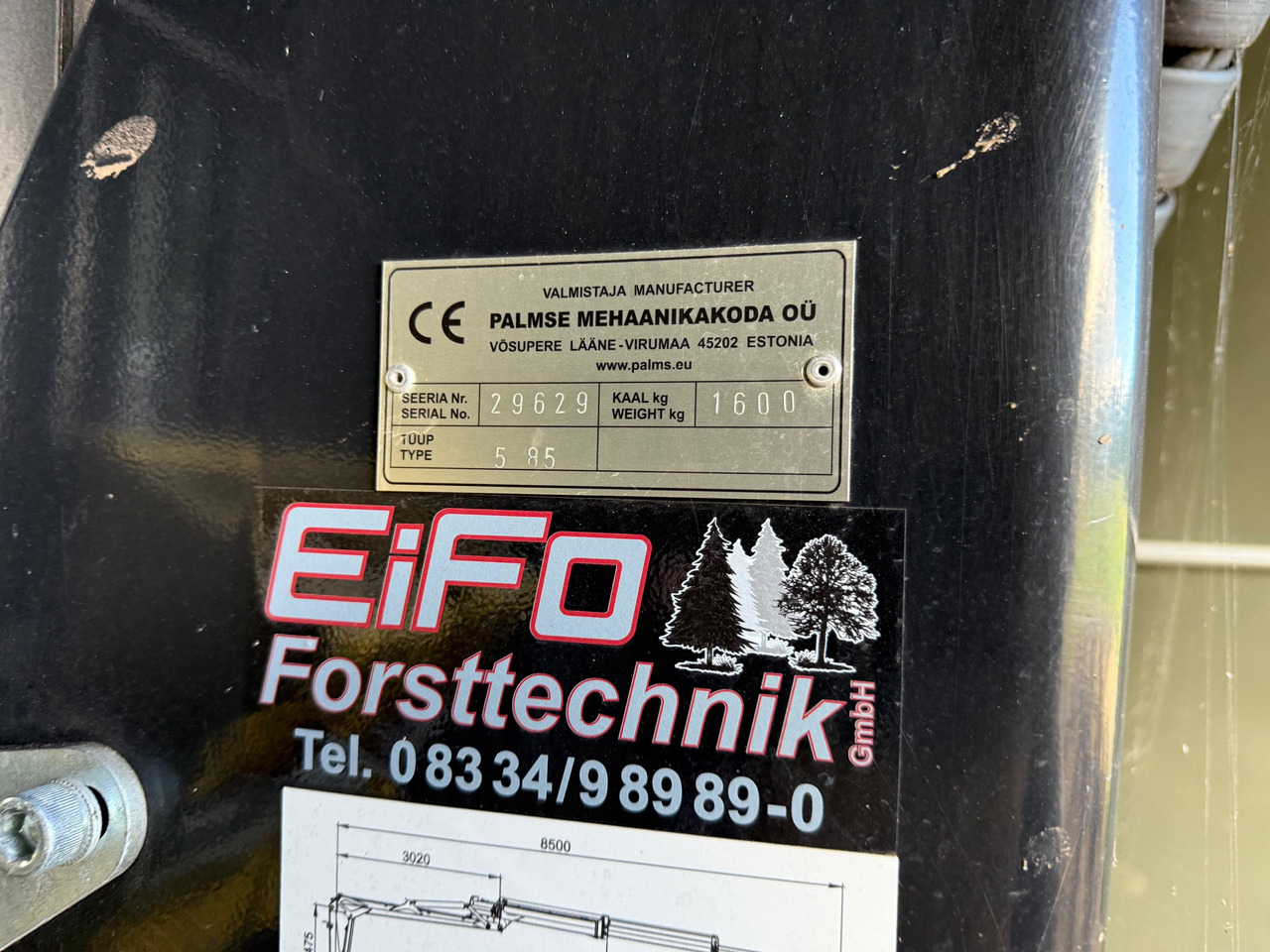 Palms Forst-Rückeanhänger 12,5 - Remorque forestière: photos 2 Palms Forst-Rückeanhänger 12,5 - Remorque forestière: photos 2