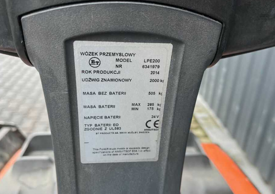 BT LPE200 - Transpalette: photos 3 BT LPE200 - Transpalette: photos 3