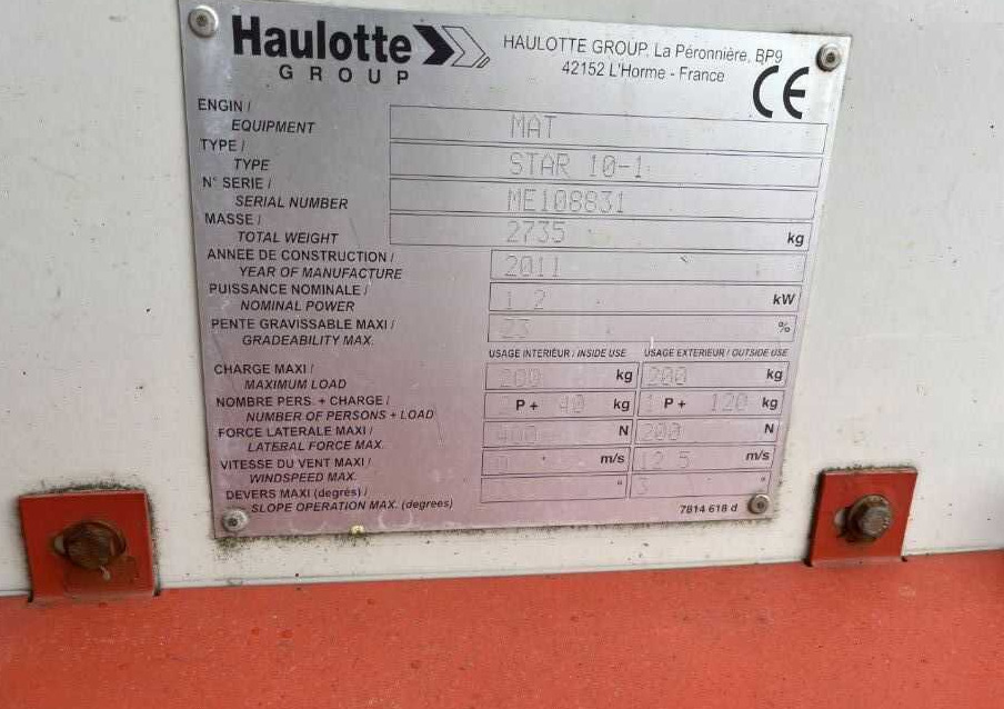 Haulotte STAR 10-1 - Nacelle à mât vertical: photos 4 Haulotte STAR 10-1 - Nacelle à mât vertical: photos 4