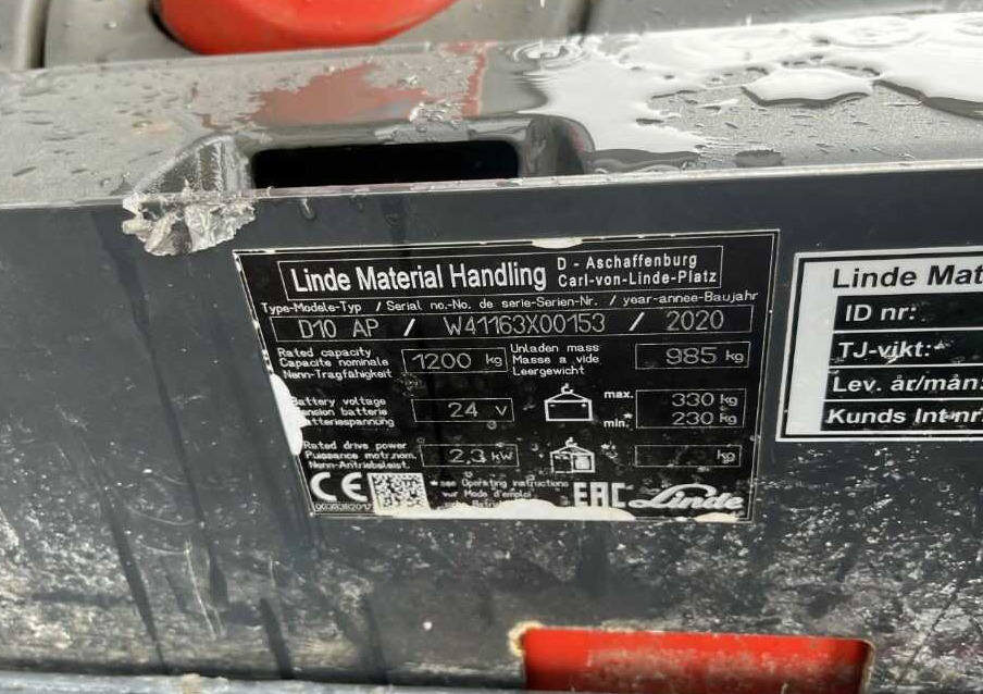 Linde D10AP - Gerbeur: photos 4 Linde D10AP - Gerbeur: photos 4
