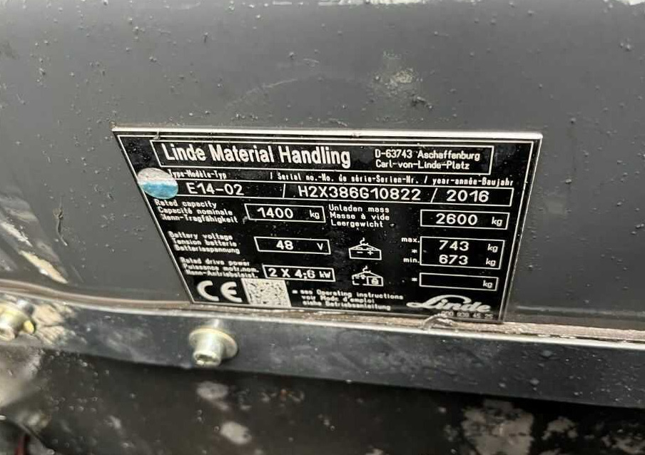 Linde E14-02 - Chariot élévateur électrique: photos 4 Linde E14-02 - Chariot élévateur électrique: photos 4