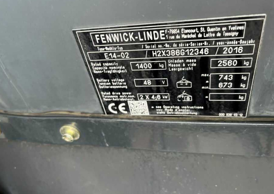 Linde E14 - Chariot élévateur électrique: photos 4 Linde E14 - Chariot élévateur électrique: photos 4