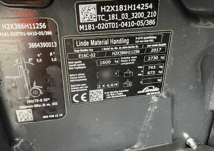 Linde E16C-02 - Chariot élévateur électrique: photos 4 Linde E16C-02 - Chariot élévateur électrique: photos 4