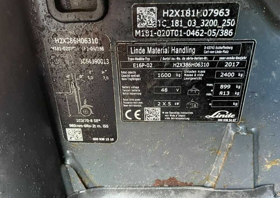 Linde E16P-01 - Chariot élévateur électrique: photos 4 Linde E16P-01 - Chariot élévateur électrique: photos 4