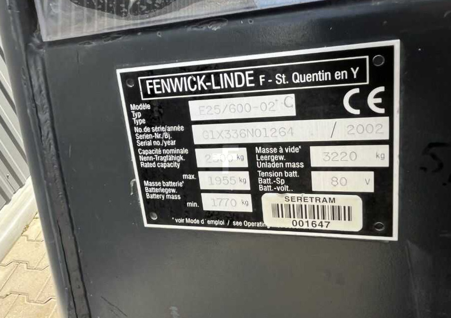 Linde E25 - Chariot élévateur électrique: photos 4 Linde E25 - Chariot élévateur électrique: photos 4