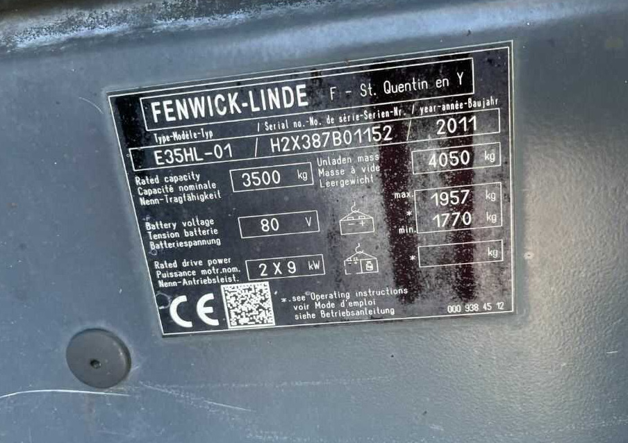 Linde E35HL-01 - Chariot élévateur électrique: photos 4 Linde E35HL-01 - Chariot élévateur électrique: photos 4