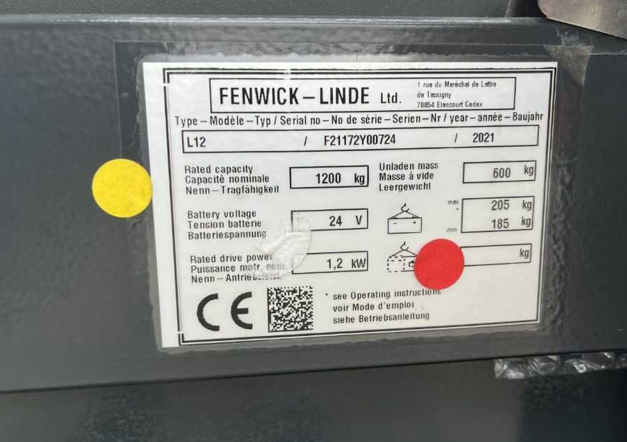 Linde L12 - Gerbeur: photos 4 Linde L12 - Gerbeur: photos 4