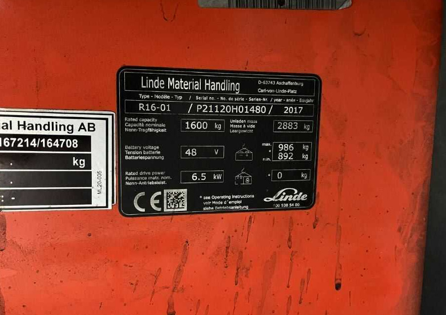 Linde R16-01 - Chariot à mât rétractable: photos 4 Linde R16-01 - Chariot à mât rétractable: photos 4