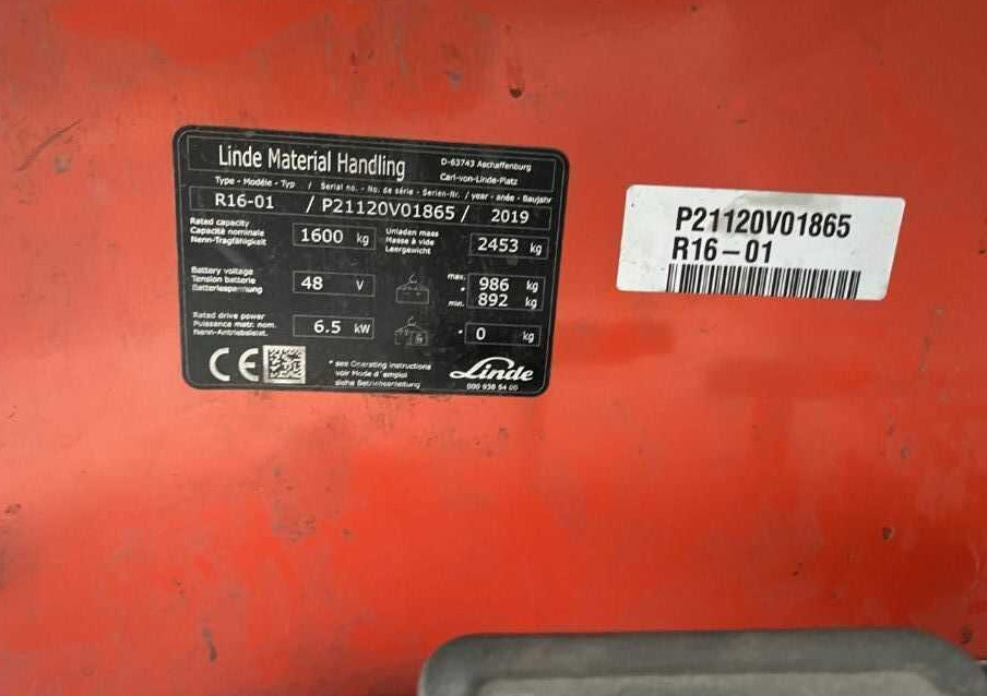 Linde R16-01 - Chariot à mât rétractable: photos 4 Linde R16-01 - Chariot à mât rétractable: photos 4