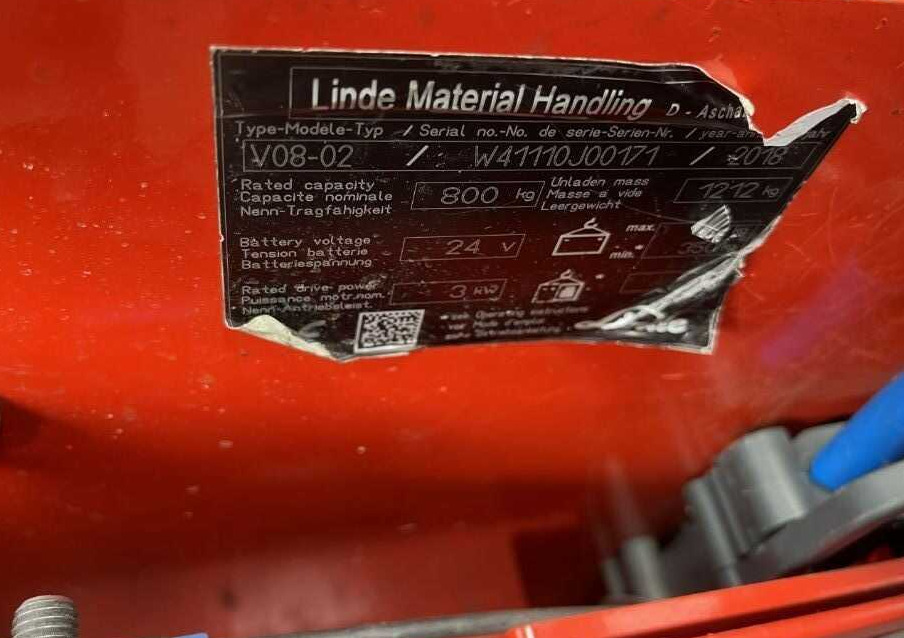 Linde V08-02 - Préparateur de commandes: photos 4 Linde V08-02 - Préparateur de commandes: photos 4