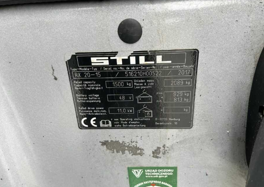 Still RX20-15 - Chariot élévateur électrique: photos 4 Still RX20-15 - Chariot élévateur électrique: photos 4