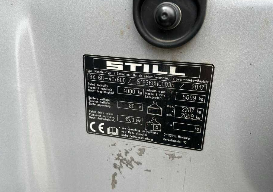 Still RX60-40/600 - Chariot élévateur électrique: photos 1 Still RX60-40/600 - Chariot élévateur électrique: photos 1