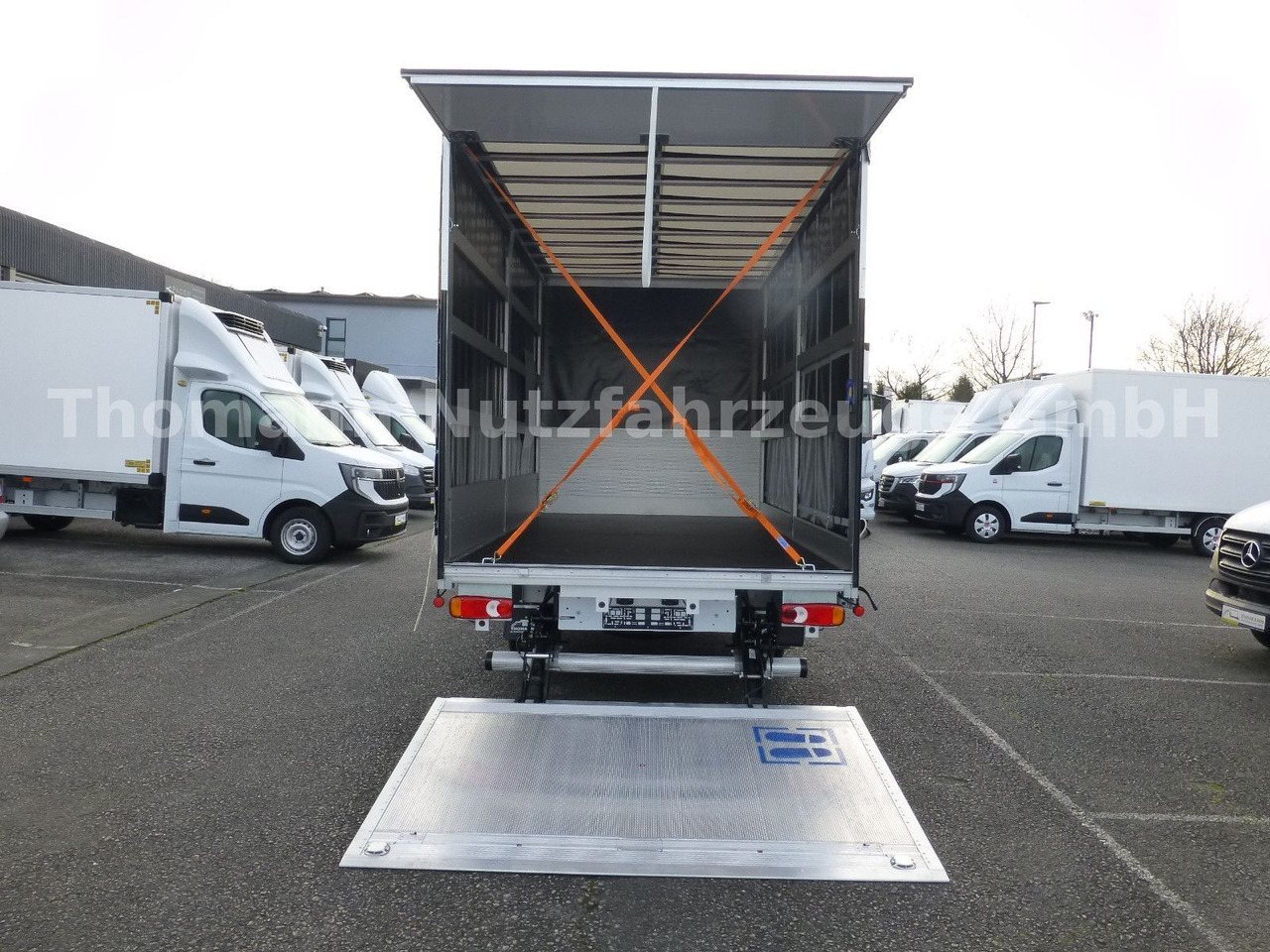 Utilitaire rideaux coulissants (PLSC) Renault NEW Master Pritsche Plane BÄR Ladebordwand: photos 9