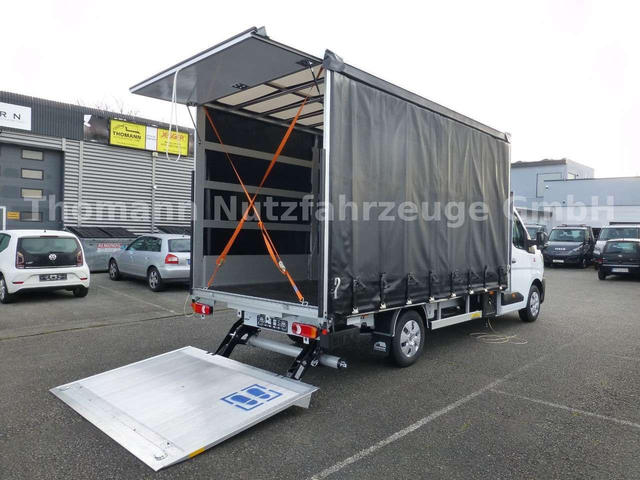 Utilitaire rideaux coulissants (PLSC) Renault NEW Master Pritsche Plane BÄR Ladebordwand: photos 8