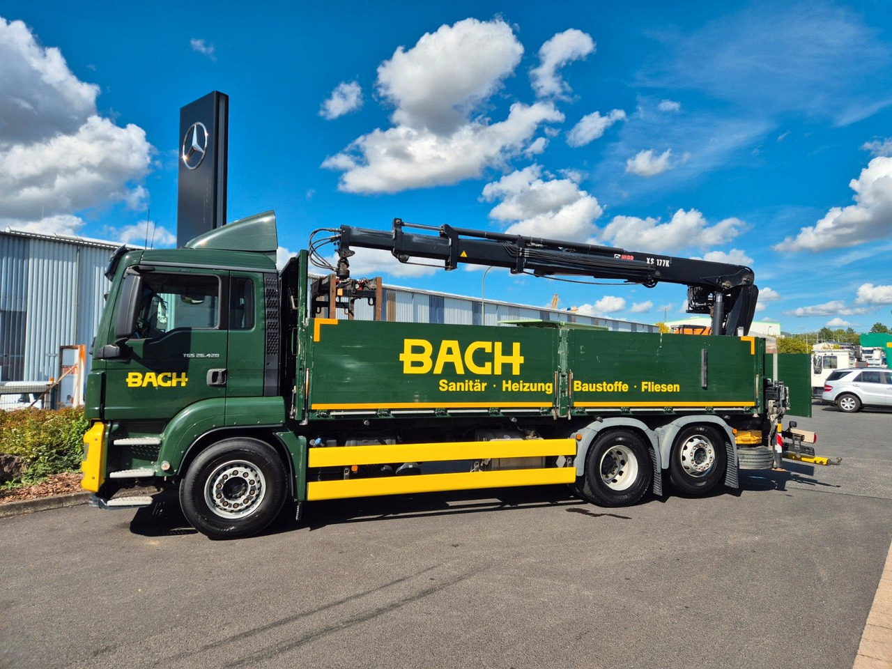 MAN TGS 26.420 6x2-4 LL Hiab 177K PRO 2 Stück - Camion plateau: photos 4 MAN TGS 26.420 6x2-4 LL Hiab 177K PRO 2 Stück - Camion plateau: photos 4