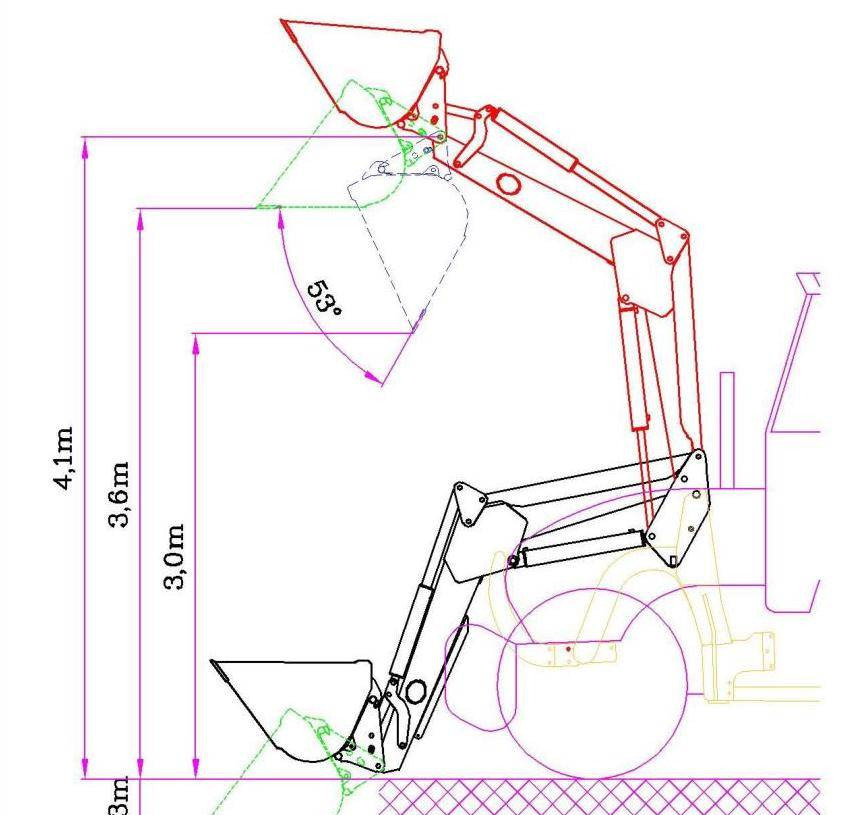 Hydrometal front loader AT-40 - Chargeur frontal pour tracteur: photos 5 Hydrometal front loader AT-40 - Chargeur frontal pour tracteur: photos 5