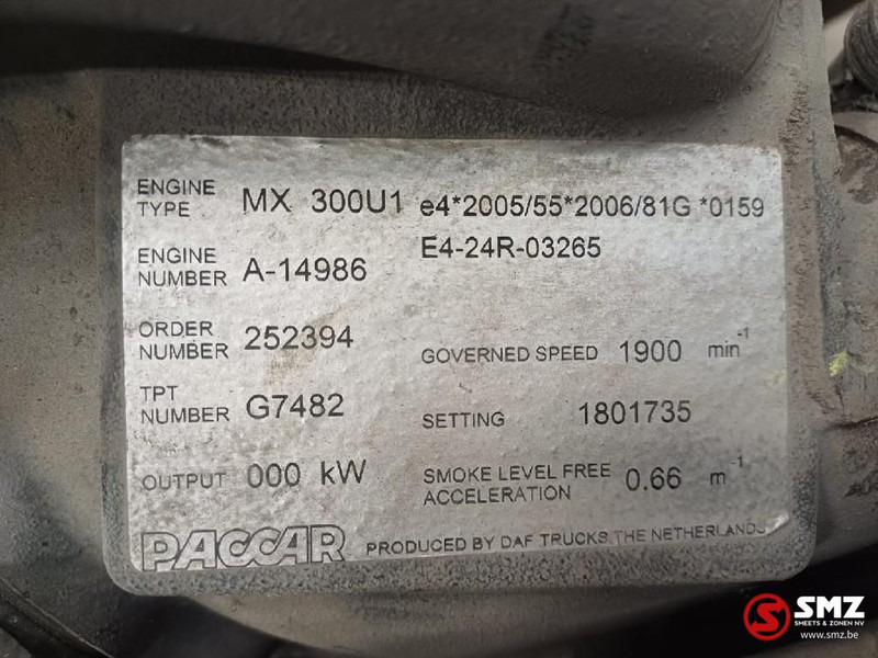 DAF Occ motor MX300 KW DAF - Moteur pour Camion: photos 5 DAF Occ motor MX300 KW DAF - Moteur pour Camion: photos 5