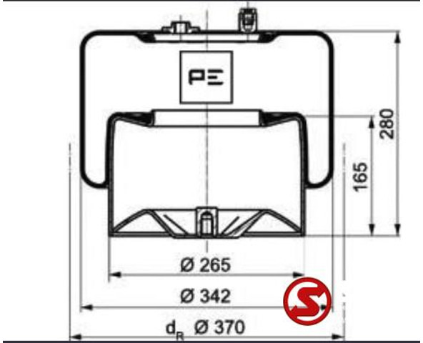 Mercedes-Benz Luchtbalg Mercedes Actros - Pièces de rechange pour Camion: photos 2 Mercedes-Benz Luchtbalg Mercedes Actros - Pièces de rechange pour Camion: photos 2