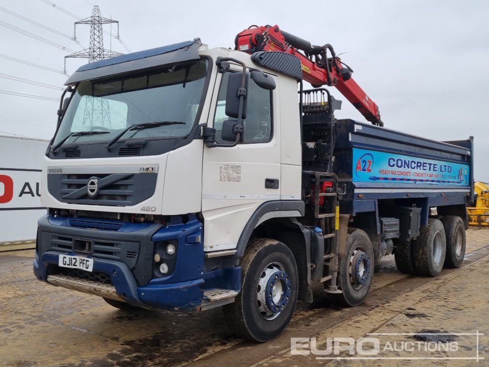 2012 Volvo FMX420 - Camion benne, Camion grue: photos 1 2012 Volvo FMX420 - Camion benne, Camion grue: photos 1