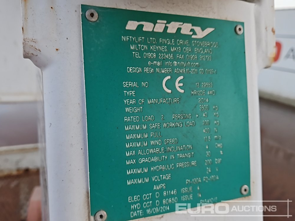 Nacelle 2014 Niftylift HR12: photos 36