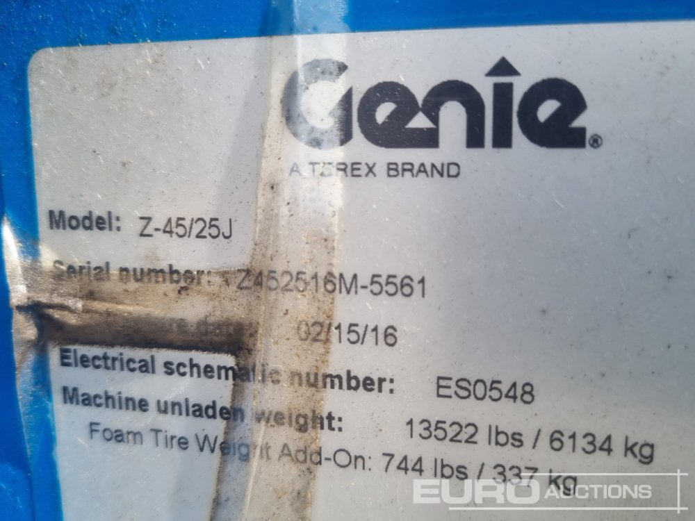 Nacelle 2016 Genie Z-45/25J: photos 38