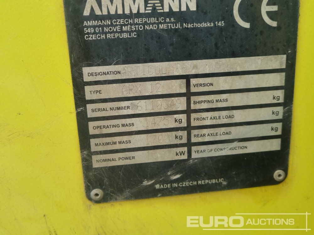 Compacteur 2017 Ammann ARX12: photos 32