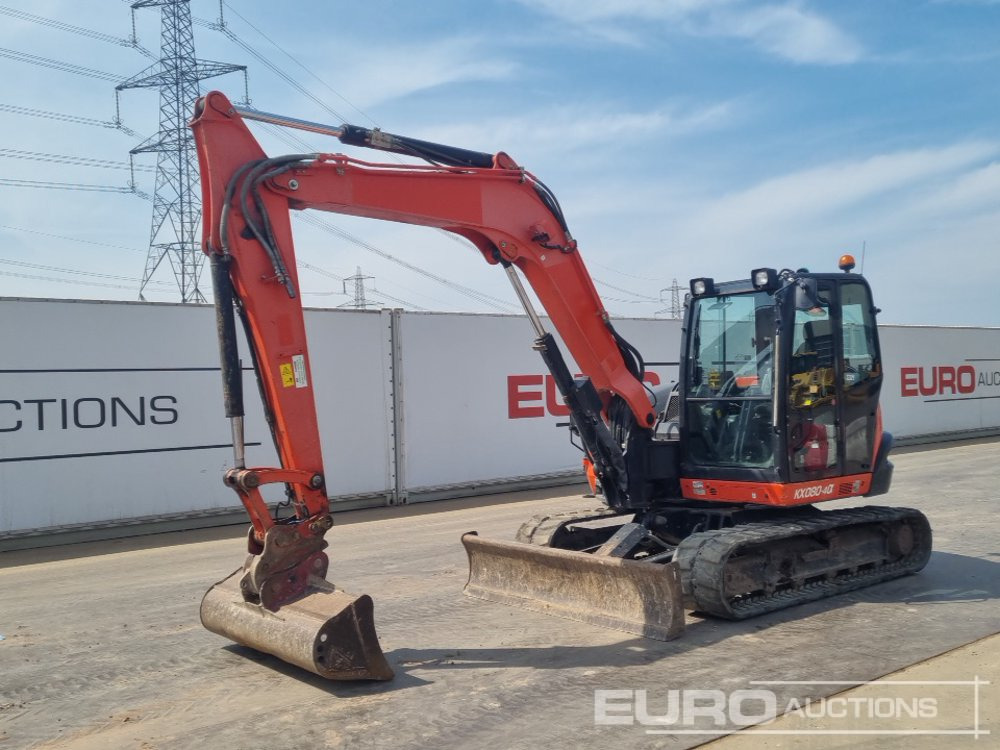 2018 Kubota KX080-4A - Mini pelle: photos 1 2018 Kubota KX080-4A - Mini pelle: photos 1