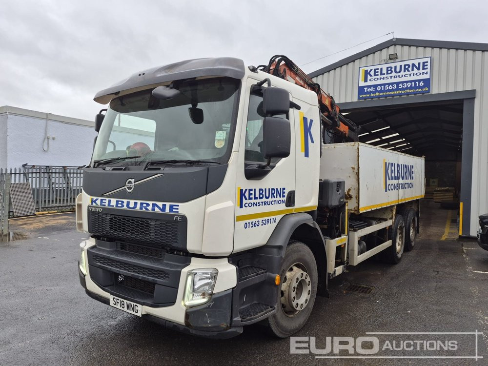 2018 Volvo FE320 - Camion benne, Camion grue: photos 1 2018 Volvo FE320 - Camion benne, Camion grue: photos 1
