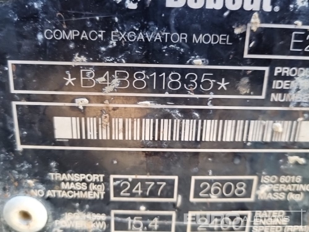 Mini pelle 2021 Bobcat E26: photos 50