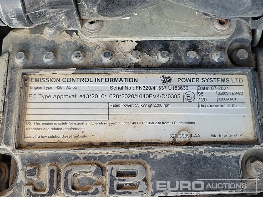 Chariot télescopique 2021 JCB 540-140 Hi Viz: photos 21 Chariot télescopique 2021 JCB 540-140 Hi Viz: photos 21