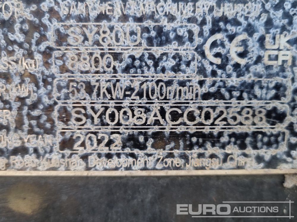 Mini pelle 2022 Sany SY80U: photos 44