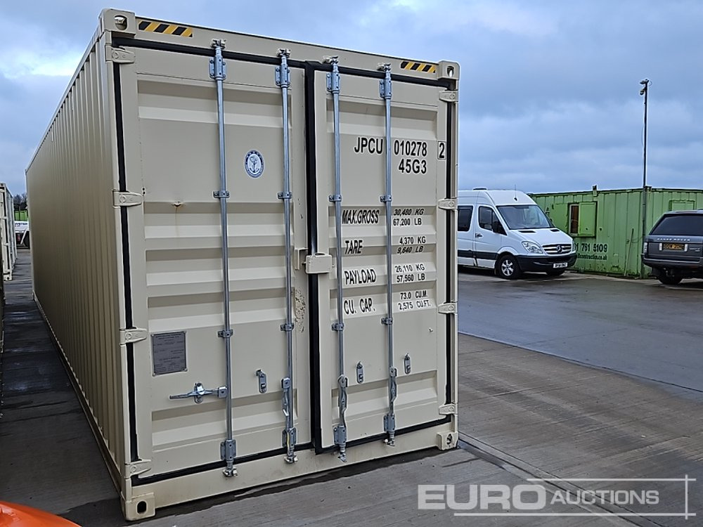2025 40' x 8' High Cube Container, 2 Side Doors, 1 End Door (Cannot Be Reconsigned) - Conteneur maritime: photos 4 2025 40' x 8' High Cube Container, 2 Side Doors, 1 End Door (Cannot Be Reconsigned) - Conteneur maritime: photos 4