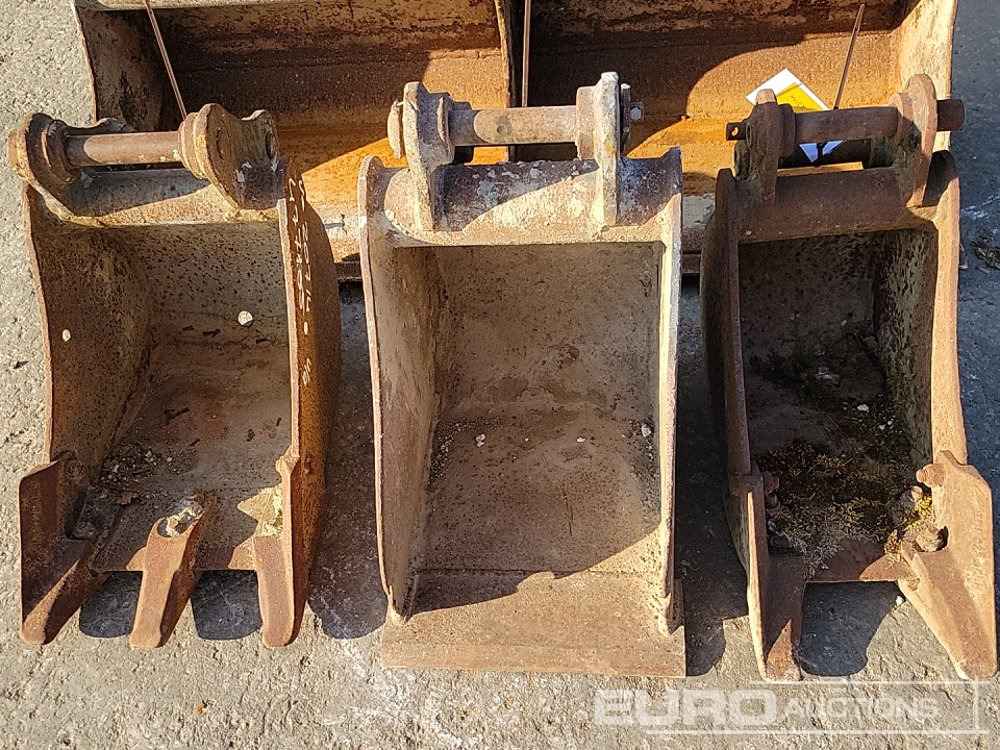 Godet 48" Ditching, 12", 12", 10" Digging Bucket 30-40mm Pin to suit Mini Excavator: photos 13