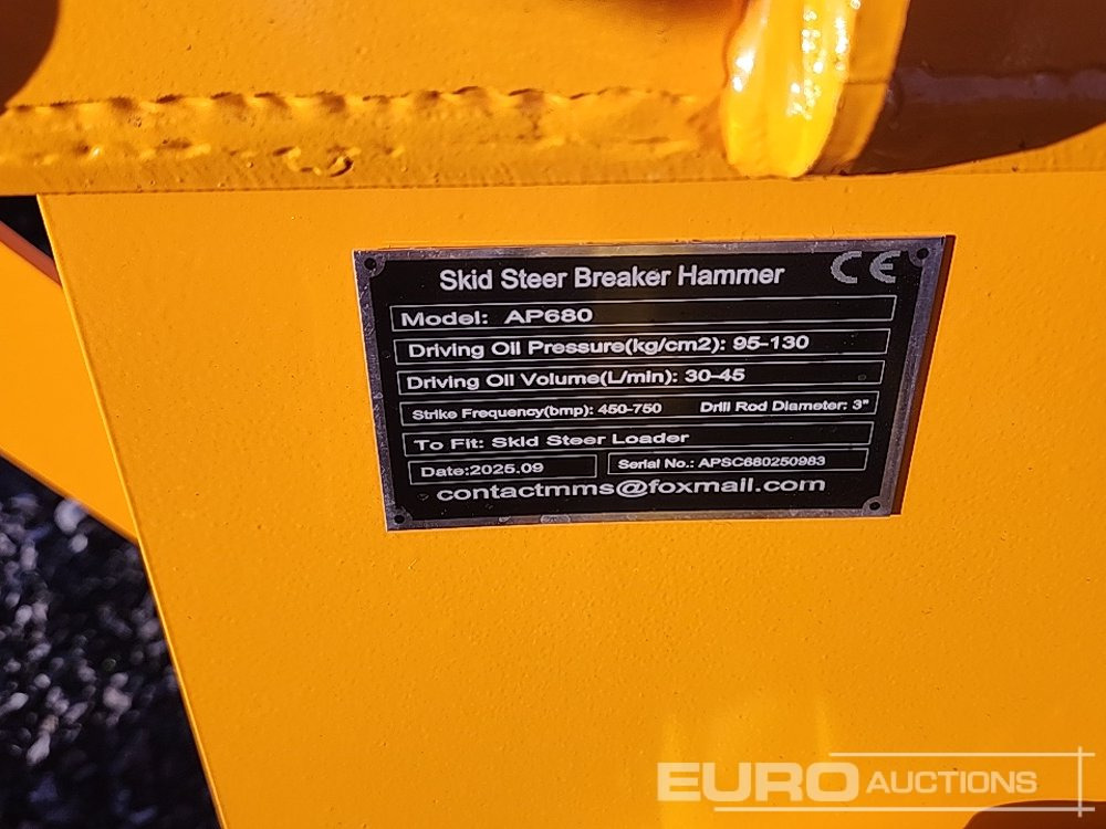 Accessoire pour Pelle Unused 2025 AP680 Breaker to suit Skid Steer: photos 17