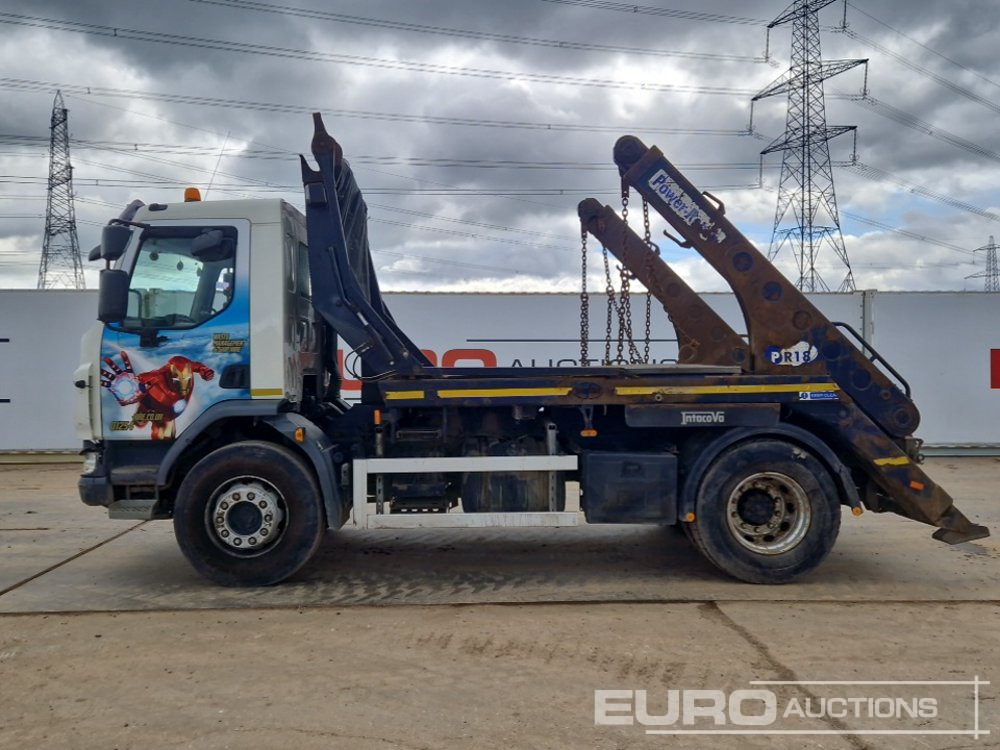 DAF 4x2 Skip Loader Lorry, Extendable Arms, Easy Sheet, Reverse Camera, Side Camera, A/C, Manual Gearbox - Camion multibenne: photos 2 DAF 4x2 Skip Loader Lorry, Extendable Arms, Easy Sheet, Reverse Camera, Side Camera, A/C, Manual Gearbox - Camion multibenne: photos 2