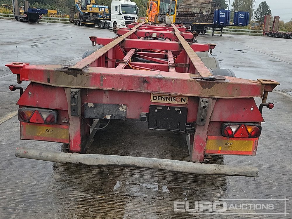 Dennison 4 Axle 2x20`Twist & Lock Multi-Functional Skeleton Trailer - Semi-remorque plateau: photos 4 Dennison 4 Axle 2x20`Twist & Lock Multi-Functional Skeleton Trailer - Semi-remorque plateau: photos 4