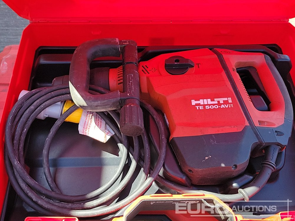 Matériel de chantier Hilti TE70-ATC/AVR 110Volt Hammer Drill, TE500-AVR 110Volt Hammer Drill (2 of), SID4-A22 Battery Impact Wrench, Charger, 21.6Volt Battery (2 of): photos 12