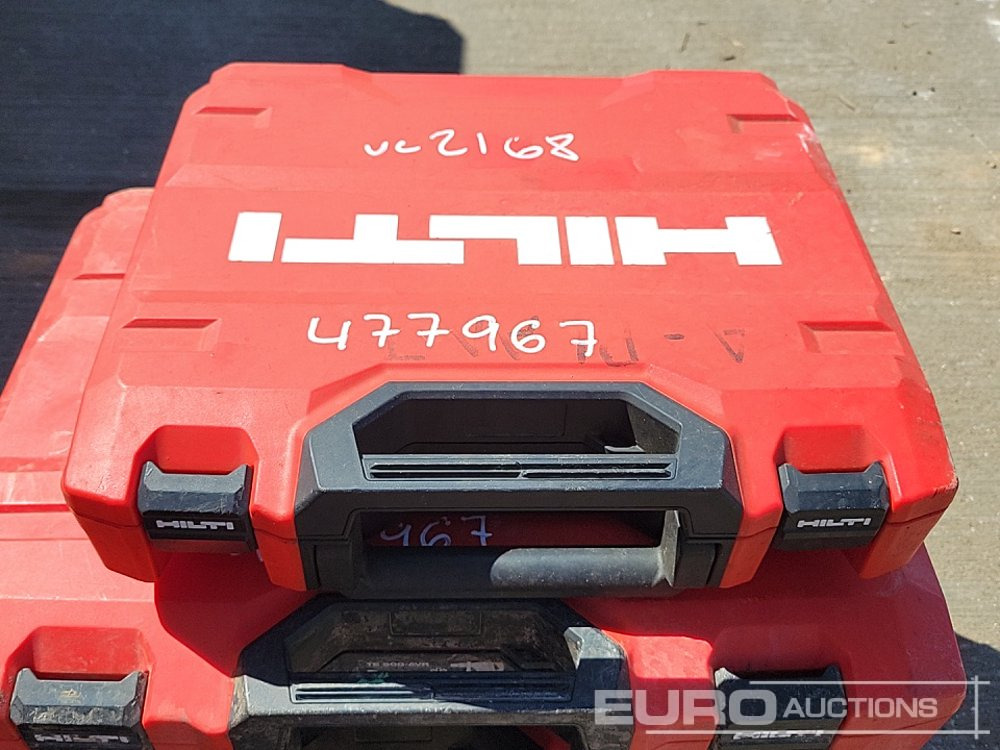 Matériel de chantier Hilti TE70-ATC/AVR 110Volt Hammer Drill, TE500-AVR 110Volt Hammer Drill (2 of), SID4-A22 Battery Impact Wrench, Charger, 21.6Volt Battery (2 of): photos 15