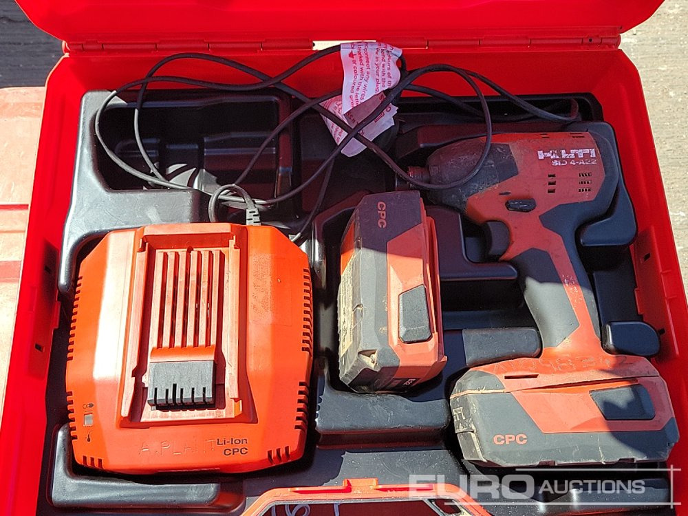 Matériel de chantier Hilti TE70-ATC/AVR 110Volt Hammer Drill, TE500-AVR 110Volt Hammer Drill (2 of), SID4-A22 Battery Impact Wrench, Charger, 21.6Volt Battery (2 of): photos 16