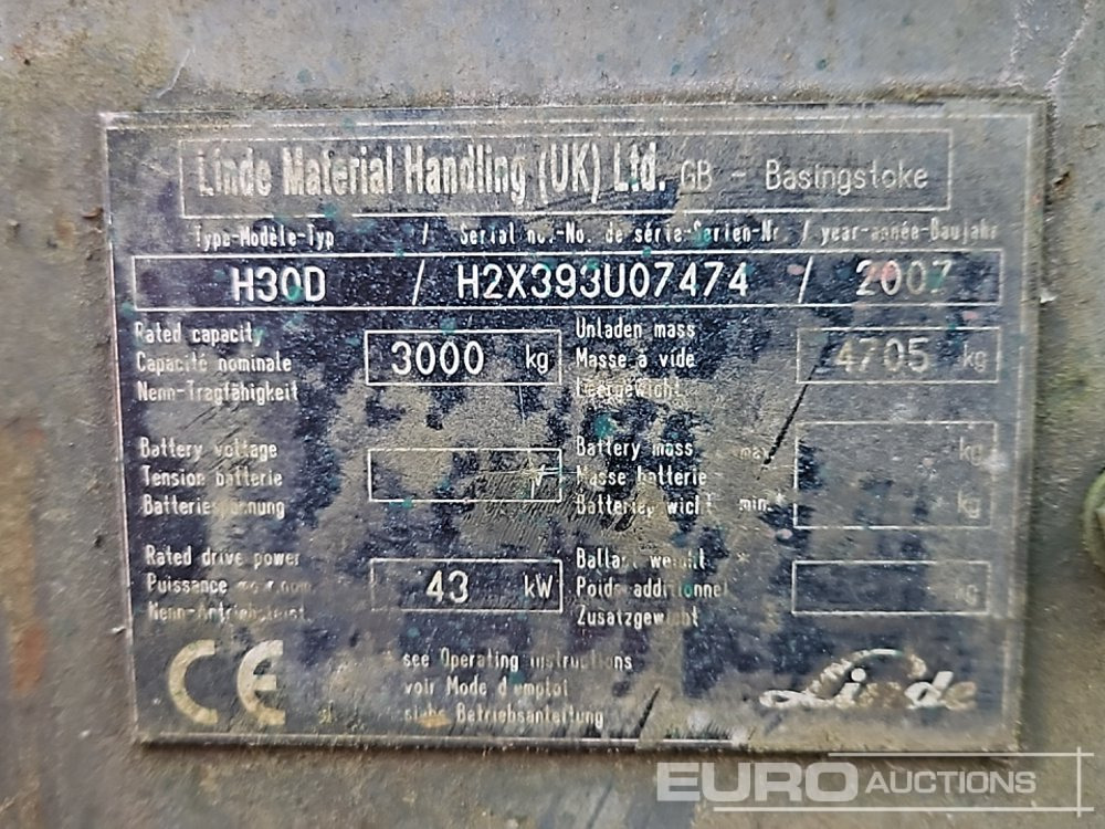 Chariot élévateur diesel Linde H30D: photos 34