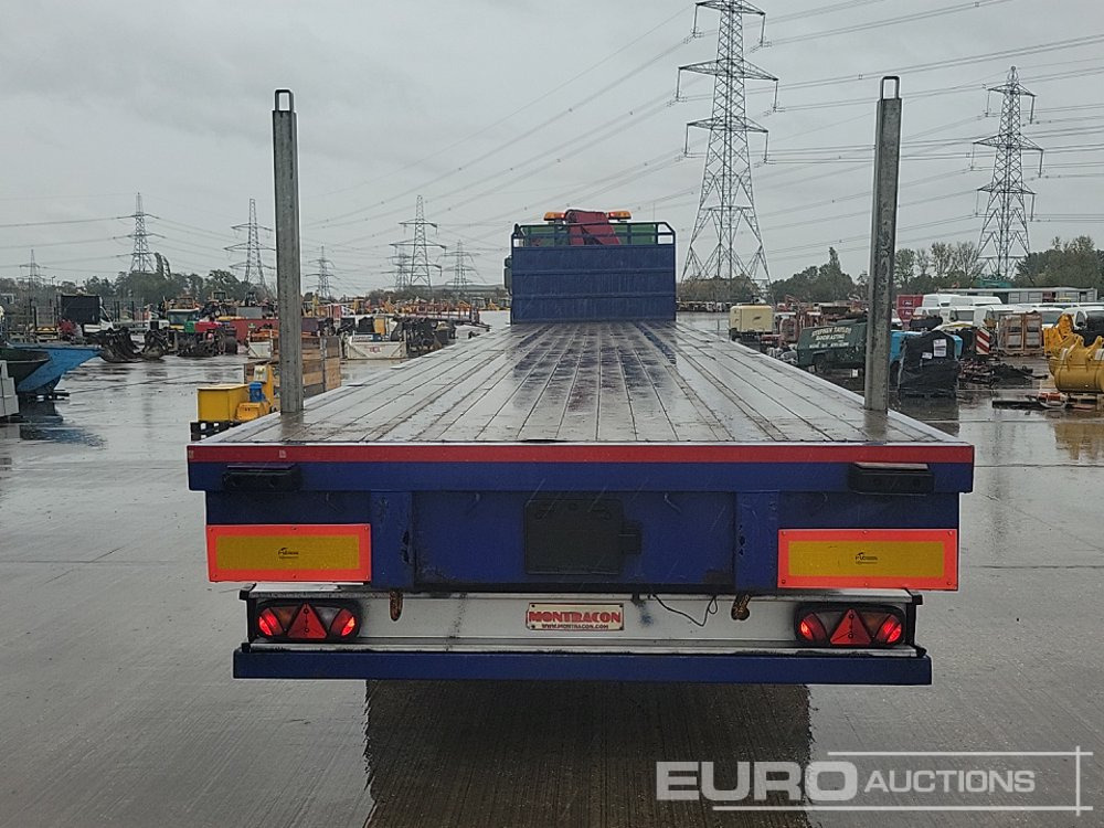 Montracon Tri Axle Flatbed Trailer - Semi-remorque plateau: photos 4 Montracon Tri Axle Flatbed Trailer - Semi-remorque plateau: photos 4