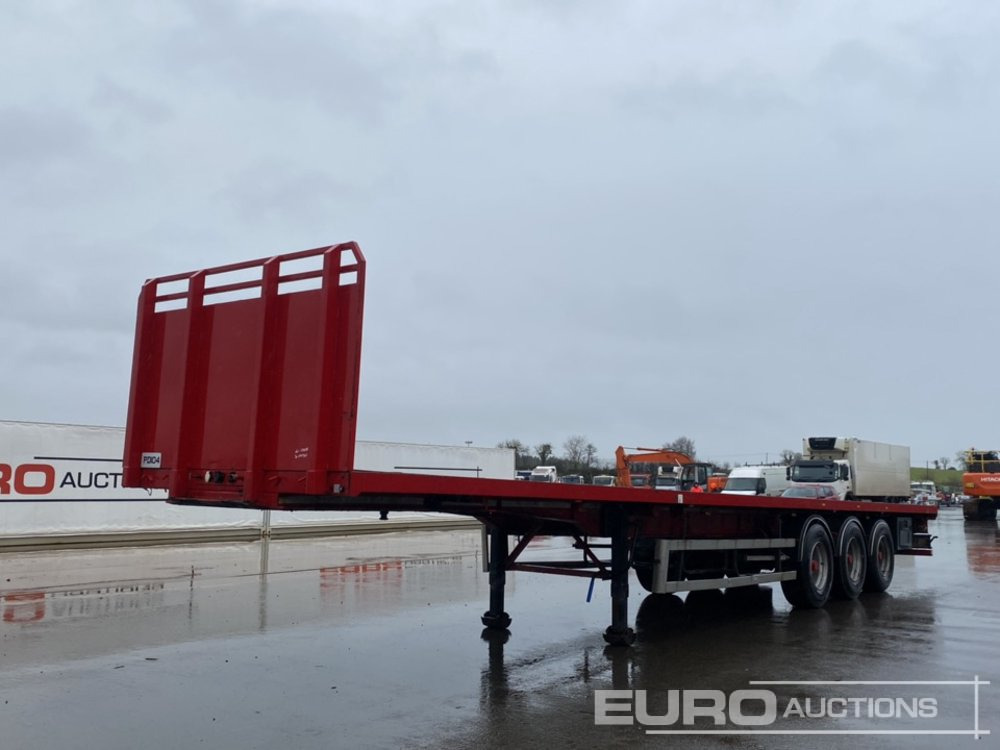SDC 45' Tri Axle Flat Trailer, BPW Axles, Goal Post Sockets, Twist Locks - Semi-remorque plateau: photos 1 SDC 45' Tri Axle Flat Trailer, BPW Axles, Goal Post Sockets, Twist Locks - Semi-remorque plateau: photos 1