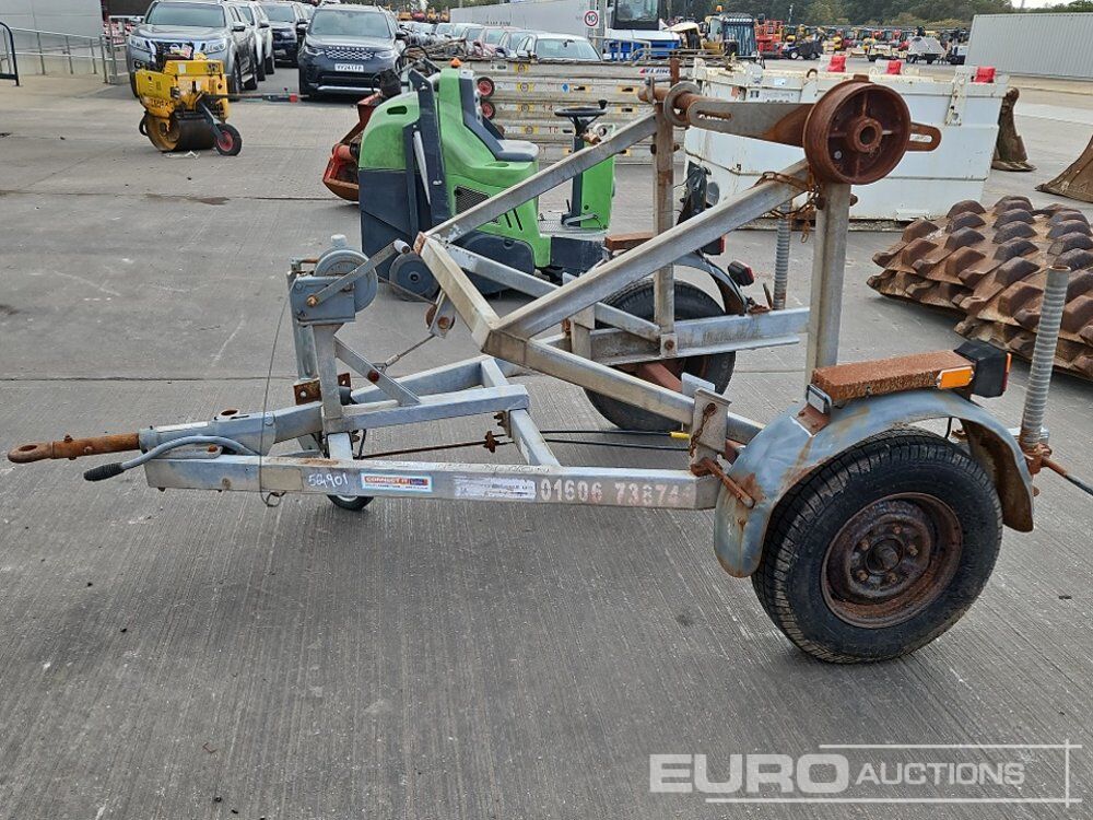 Single Axle Cable Reel Trailer - Remorque porte engin: photos 2 Single Axle Cable Reel Trailer - Remorque porte engin: photos 2