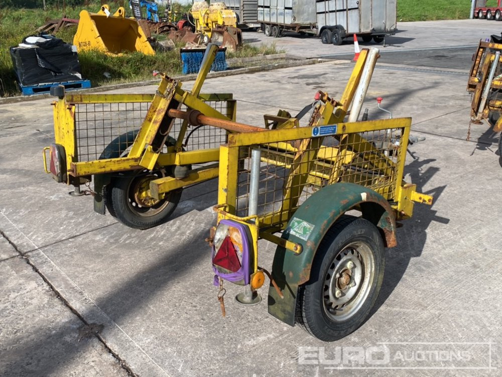Single Axle Cable Reel Trailer - Remorque porte engin: photos 3 Single Axle Cable Reel Trailer - Remorque porte engin: photos 3