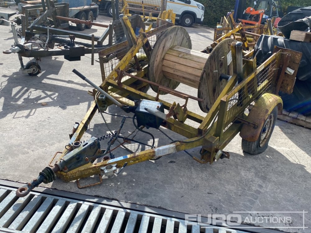 Single Axle Cable Reel Trailer - Remorque porte engin: photos 1 Single Axle Cable Reel Trailer - Remorque porte engin: photos 1