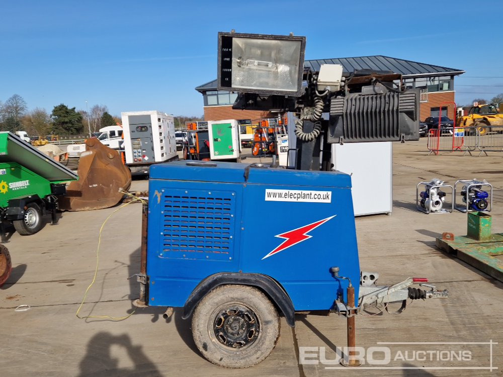 Mat d'éclairage Single Axle Lighting Tower, Yanmar Engine: photos 6